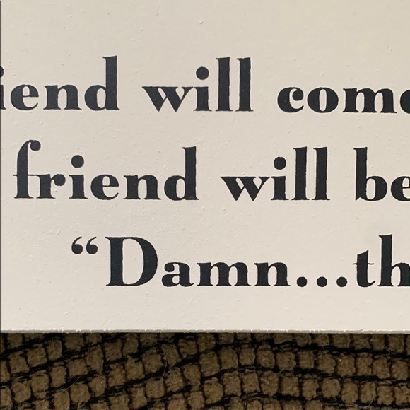 Humorous Friendship Quote Sign - Picture 8 of 13